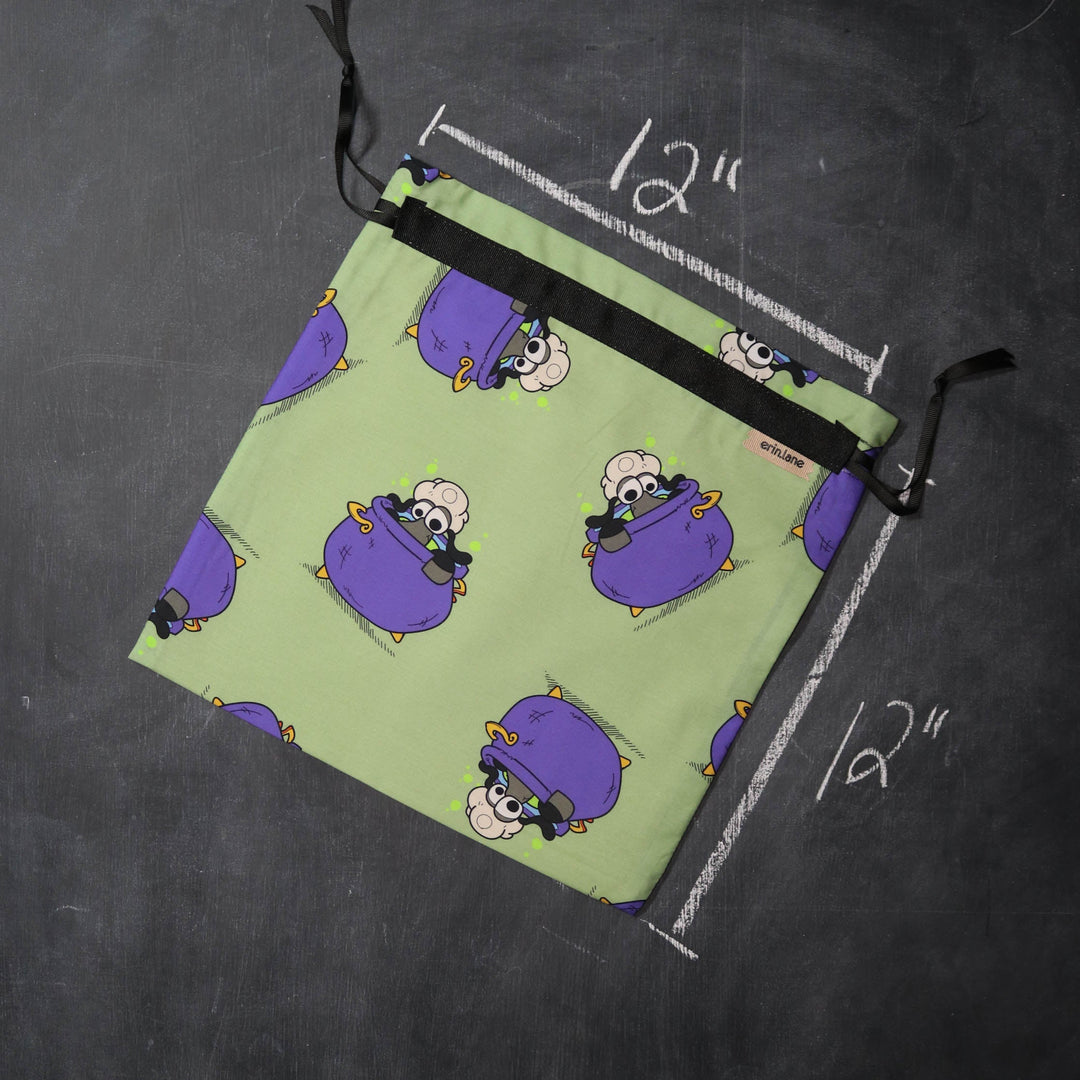 Small Project Bag in Bubble Bubble Toil and Trouble Sheeple