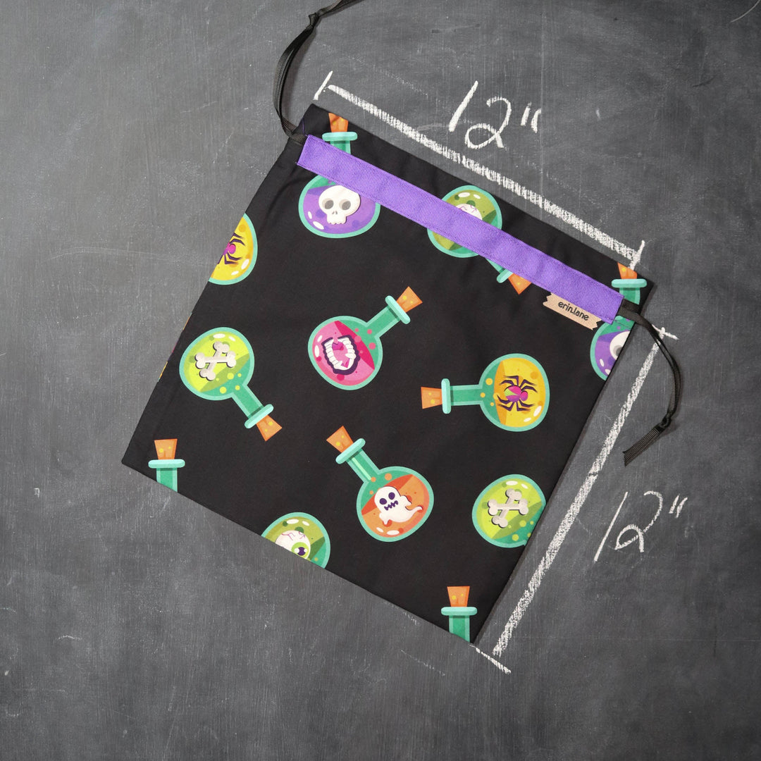 Small Project Bag in Potion Bottles