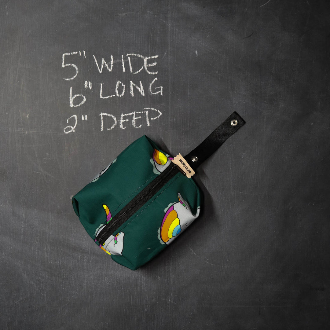 Snap and Stash Zipper Pouch in Narwhal Butts