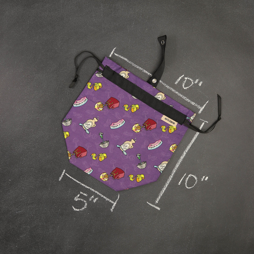 Sock Project Bag in Practically Perfect