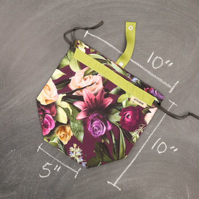 Sock Project Bag in Romance Floral
