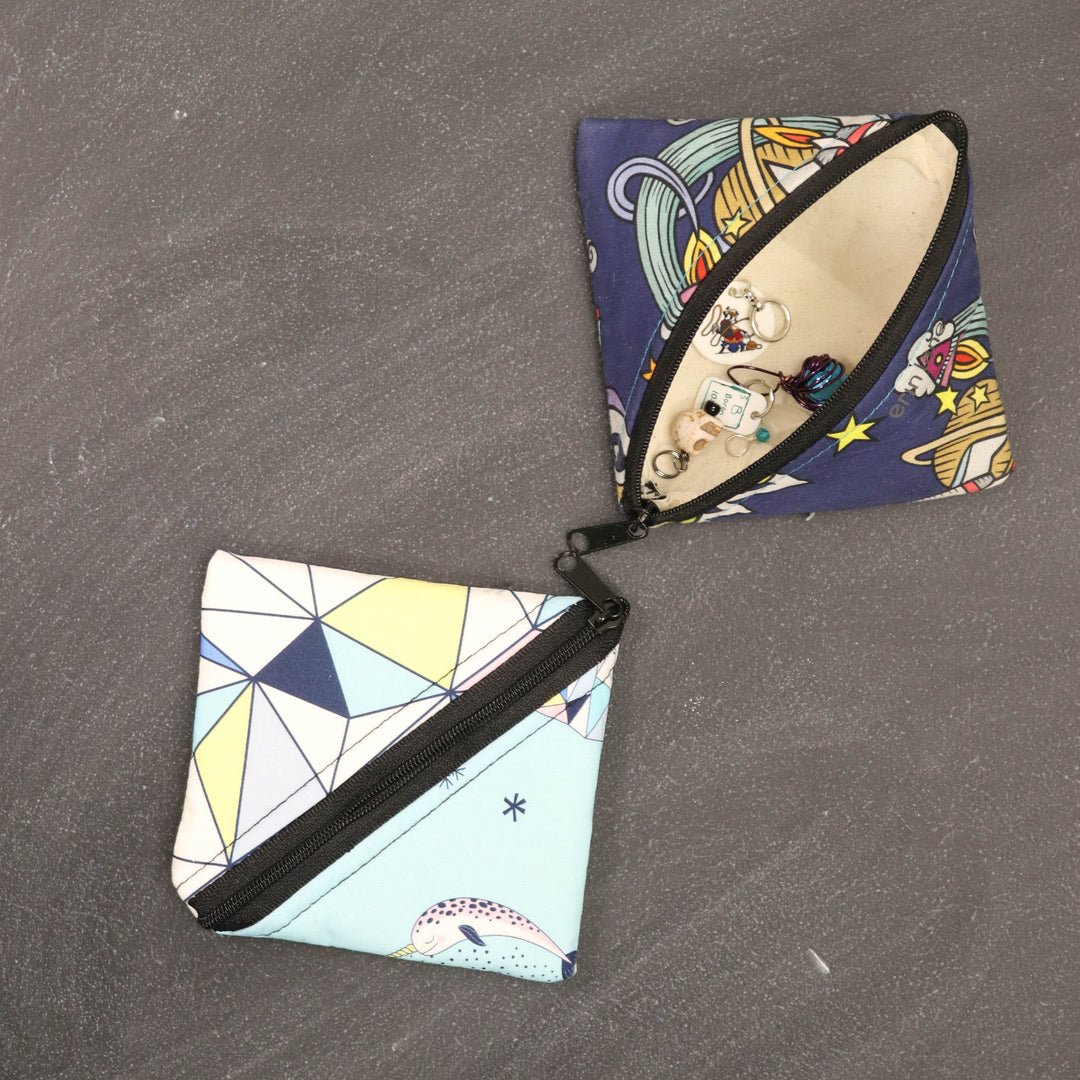 Squared Away Knitting Notions Pouch in Arctic Animals