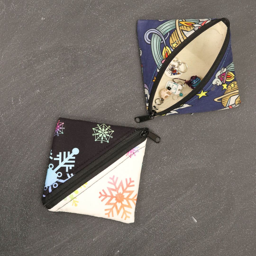 Squared Away Knitting Notions Pouch in Colors of Night