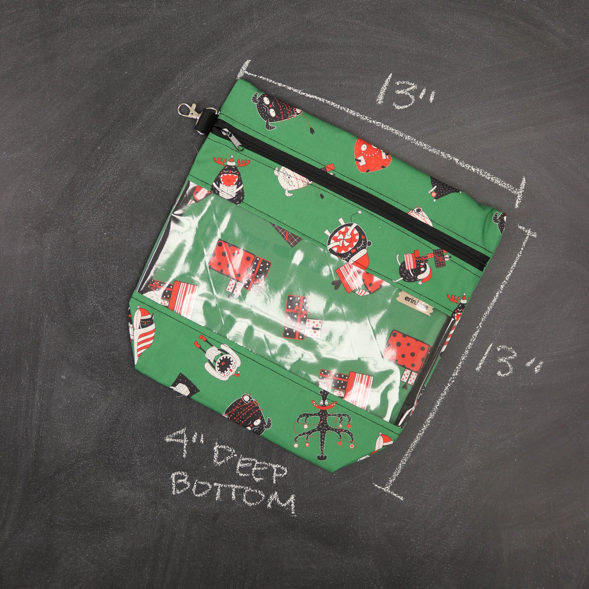 Stash A Lot Project Bag and Stash Organizer in Monstrously Merry