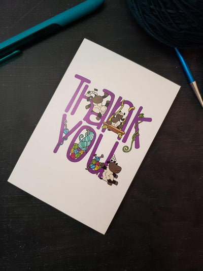 Greeting Card Set in Thank You