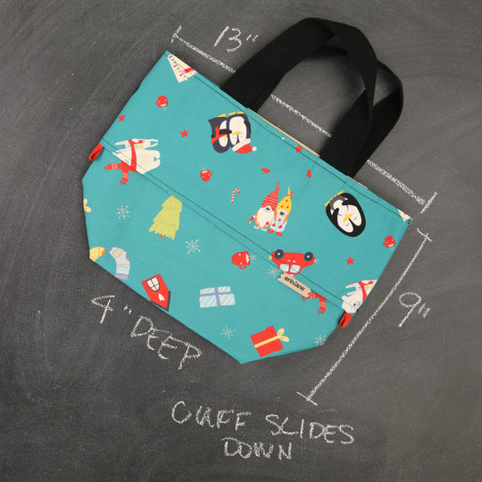 Tote-a-me Collapsing Project Tote Bag in Buddies in Winter