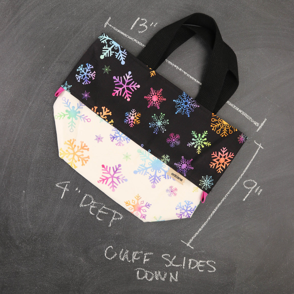 Tote-a-me Collapsing Project Tote Bag in Colors of Night