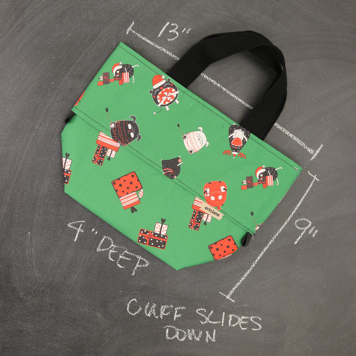 Tote-a-me Collapsing Project Tote Bag in Monstrously Merry