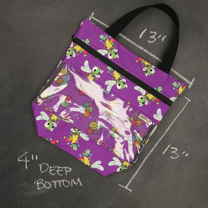 View Ewe Project Tote in Drew the Dragonfly