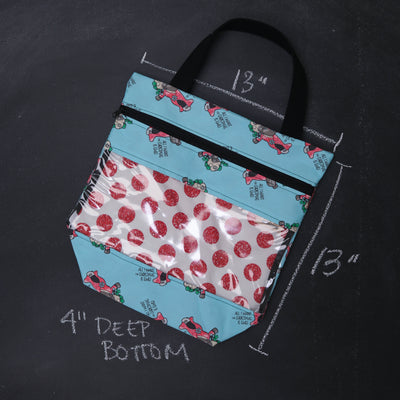 View Ewe Project Tote Bag in Holiday Demi "All I Want For Christmas is Ewe."