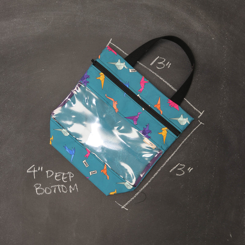 View Ewe Project Tote Bag in Origami Dinos