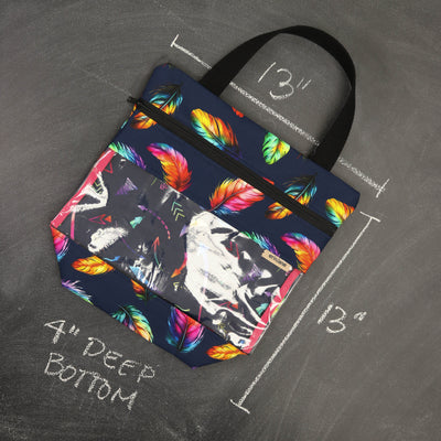 View Ewe Project Tote Bag in Pigmented Plumes