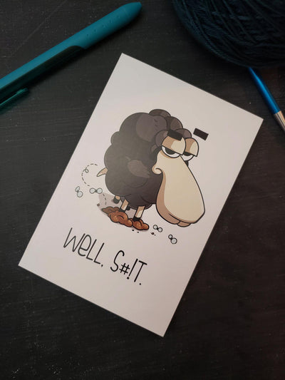 Greeting Card in Larry "Well, S#!t."