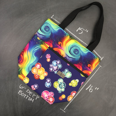 Worth Doing Library Style Tote in Celestial Lights