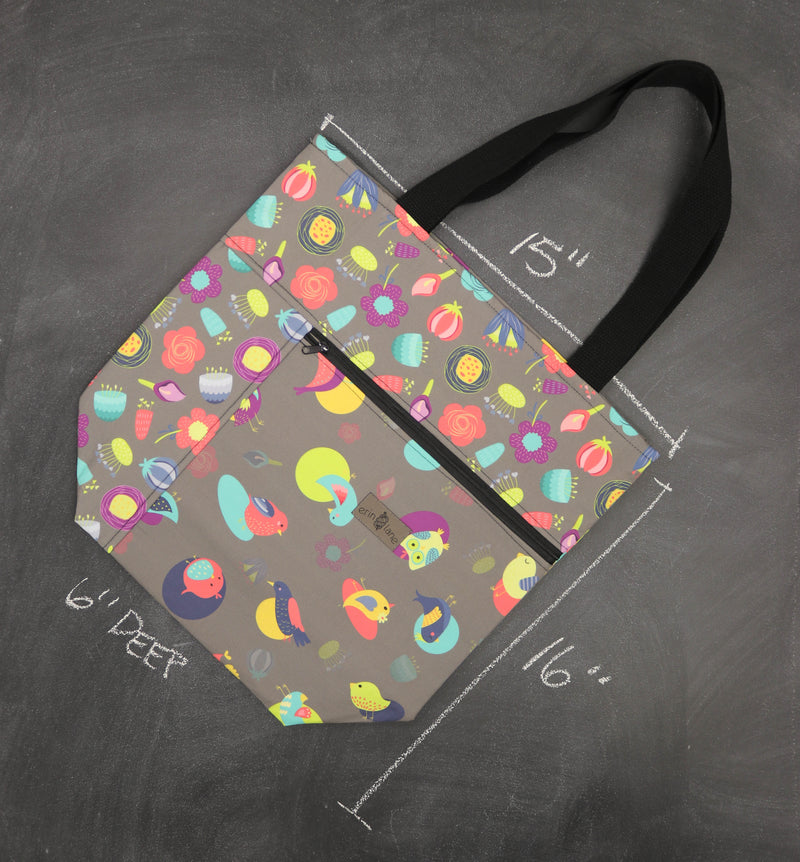 Worth Doing Library Style Tote in Beaky Besties