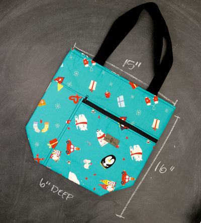Worth Doing Library Style Tote Bag in Buddies in Winter