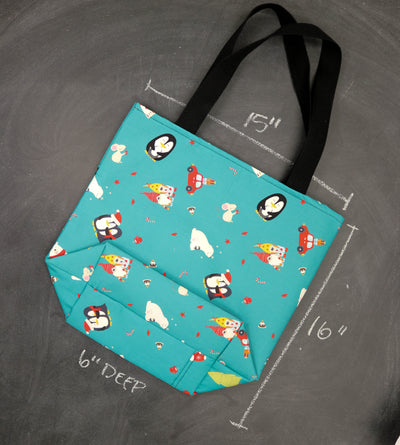 Worth Doing Library Style Tote Bag in Buddies in Winter