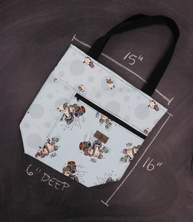 Worth Doing Library Style Tote in Larry "Meh"