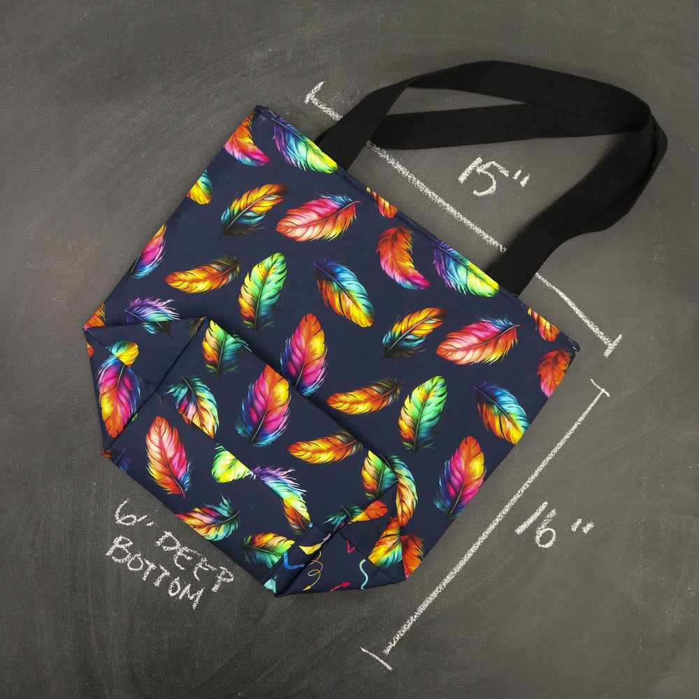 Worth Doing Library Style Tote in Pigmented Plumes