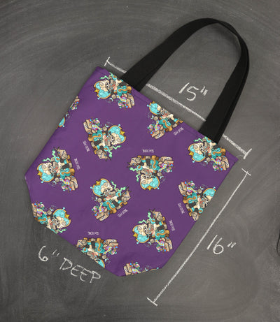Worth Doing Library Style Tote in Demi "Sew Done."