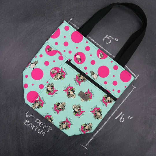 Worth Doing Library Style Tote in Demi "Treat Yo' Self."