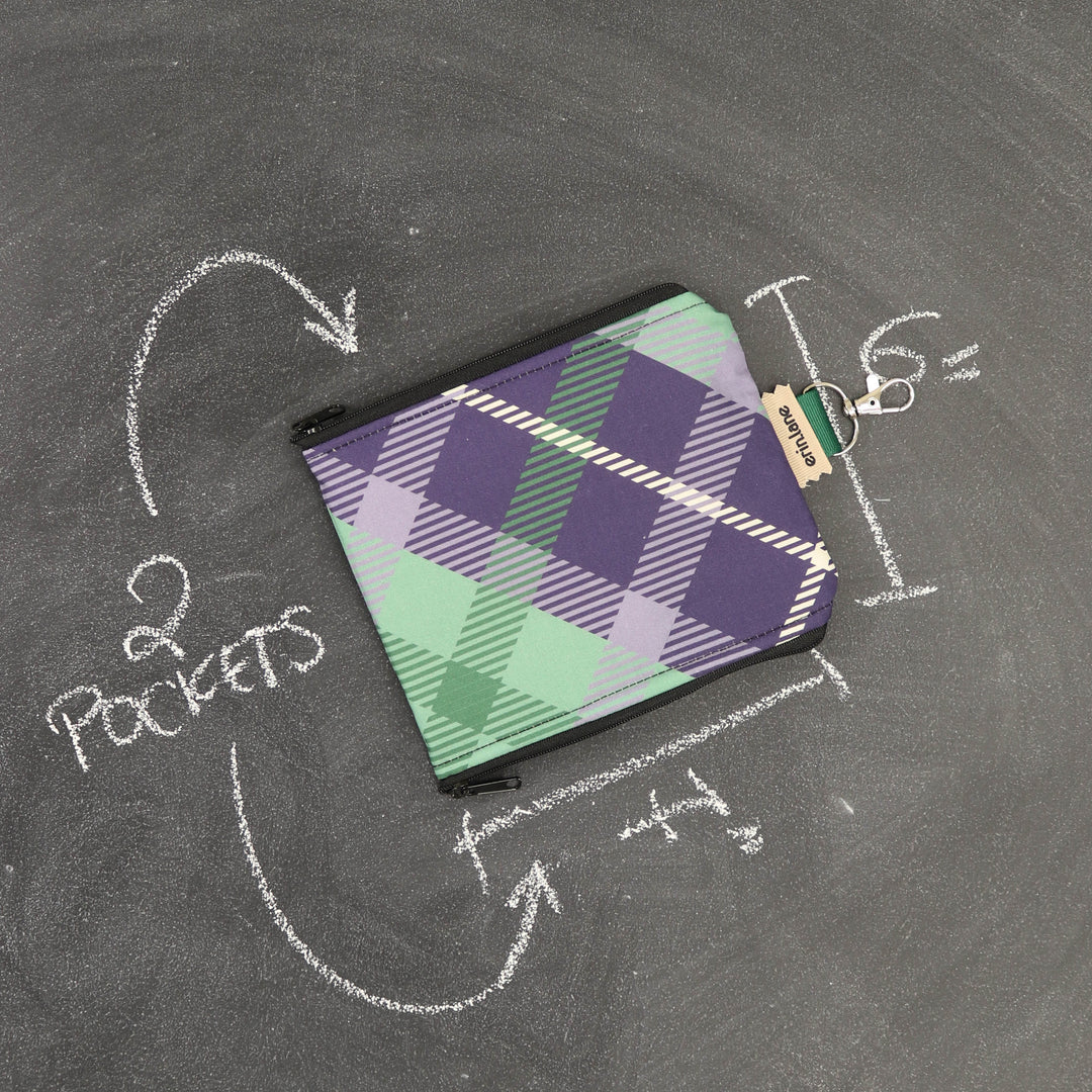 Zip and Clip Notions Organizer in Fraser Plaid