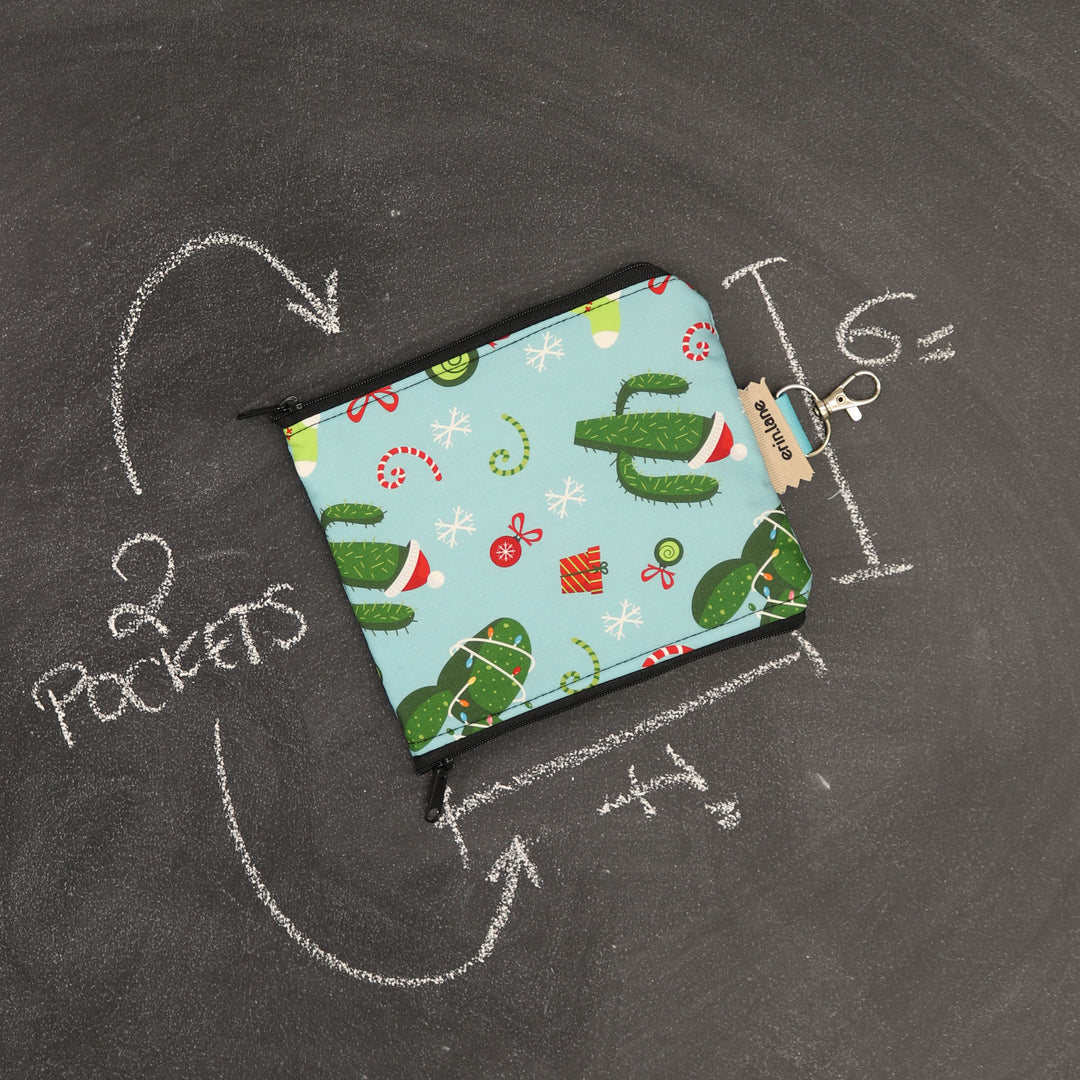 Zip and Clip Notions Organizer in Holiday Cactus