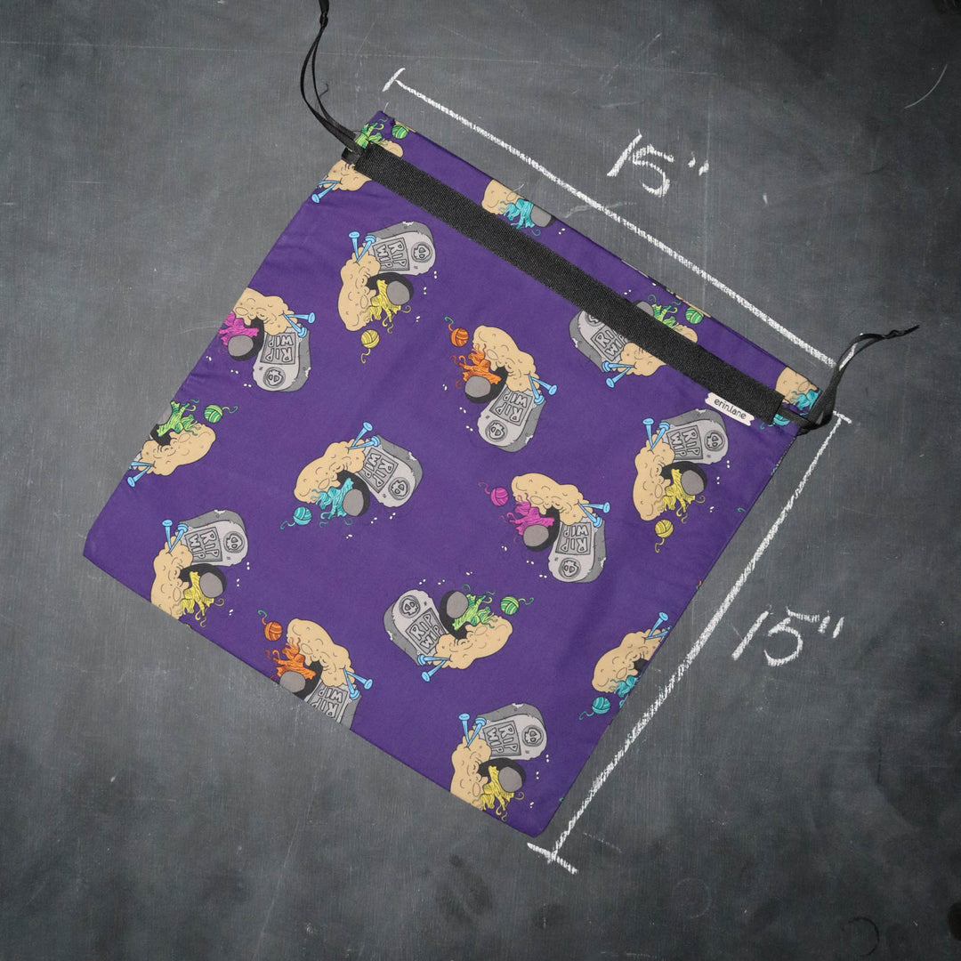 Large Project Bag in Fluffy the Vampires Slayer RIP WIP